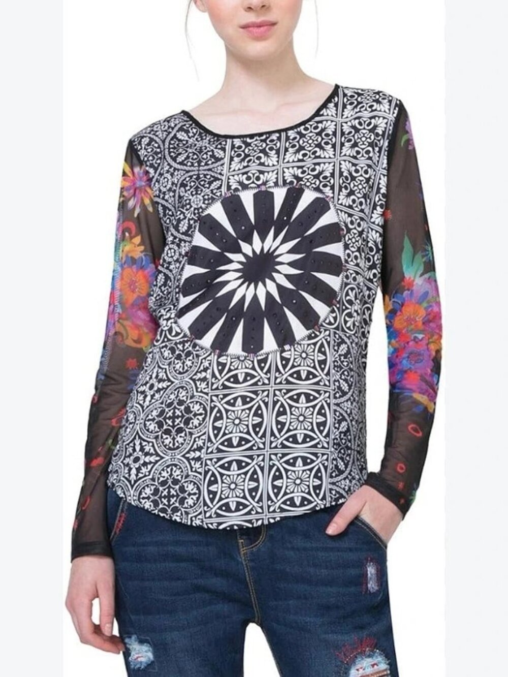 DESIGUAL women's blouse size medium LIKE NEW